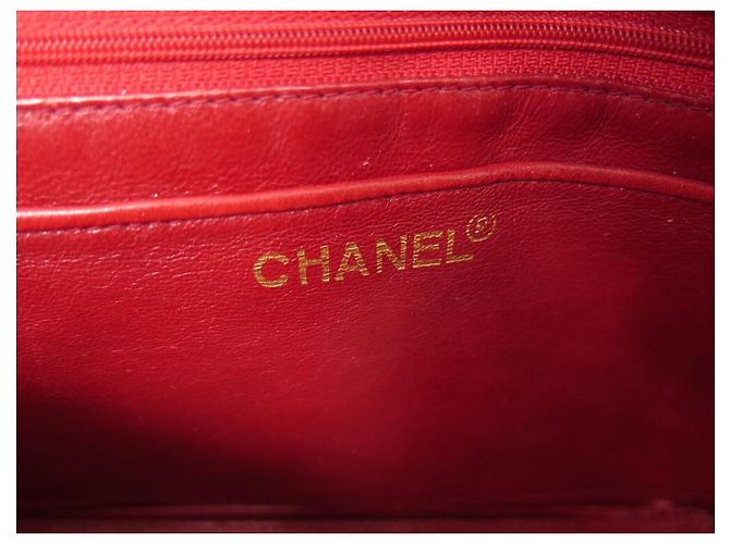 BAG A SPALLA VINTAGE CHANEL CAMERA PM IN PELLE QUILTED ROSSA Rosso - vista 10