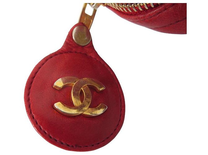 BAG A SPALLA VINTAGE CHANEL CAMERA PM IN PELLE QUILTED ROSSA Rosso - vista 7