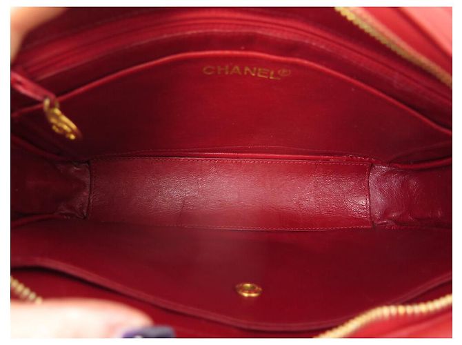 BAG A SPALLA VINTAGE CHANEL CAMERA PM IN PELLE QUILTED ROSSA Rosso - vista 9