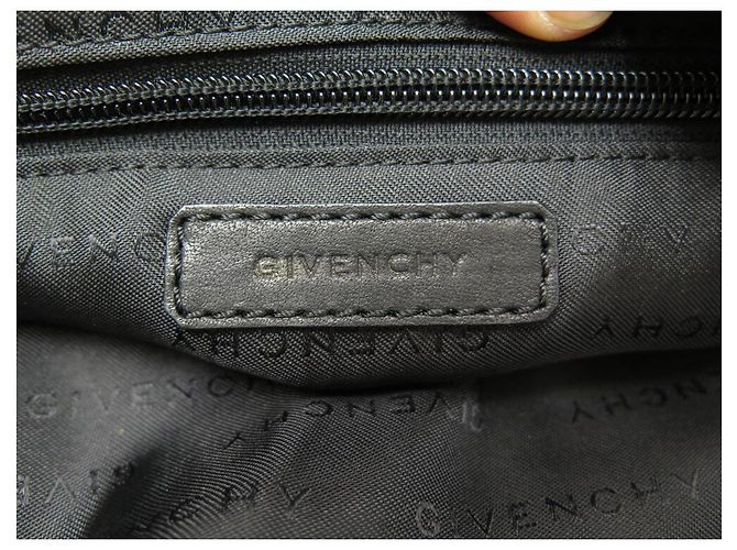 BORSA A MANO GIVENCHY POLOCHON SPORT WEEKENDER IN CANVAS E PELLE NERA - vista 11