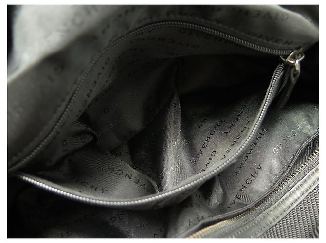 BORSA A MANO GIVENCHY POLOCHON SPORT WEEKENDER IN CANVAS E PELLE NERA - vista 12