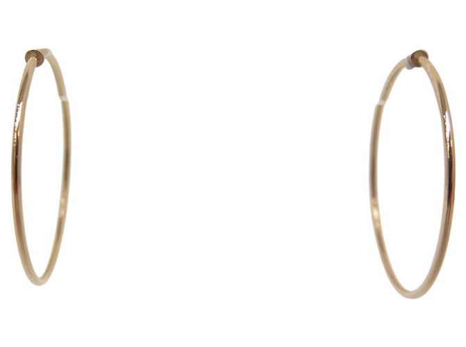 NOVE BRINCOS CREOLES MARGHERITA VANRYCKE EM OURO ROSA 18K Dourado - vista 3