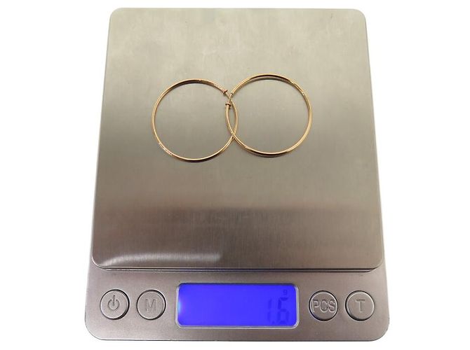 NOVE BRINCOS CREOLES MARGHERITA VANRYCKE EM OURO ROSA 18K Dourado - vista 7