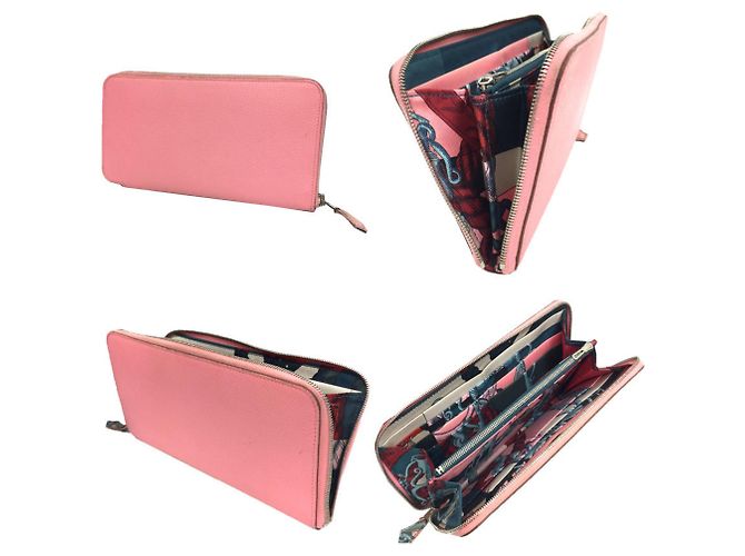Cartera de seda Azap de Hermès Rosa - vista 2