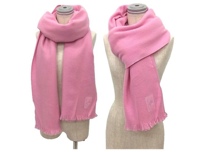 Hermès Stola in cashmere Hermes in rosa - vista 2