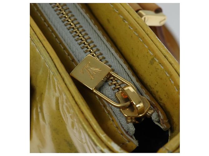 LOUIS VUITTON Monogram Vernis Houston Borsa a Mano Grigia M91053 LV Auth ki5759 Grigio - vista 10