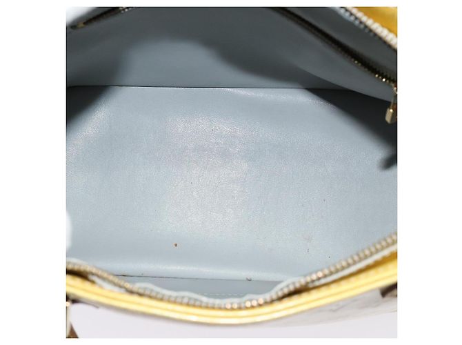 LOUIS VUITTON Monogram Vernis Houston Borsa a Mano Grigia M91053 LV Auth ki5759 Grigio - vista 11