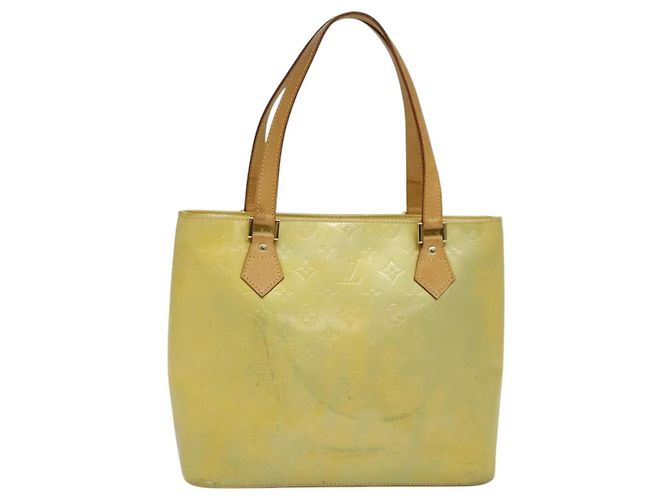 LOUIS VUITTON Monogram Vernis Houston Borsa a Mano Grigia M91053 LV Auth ki5759 Grigio - vista 13