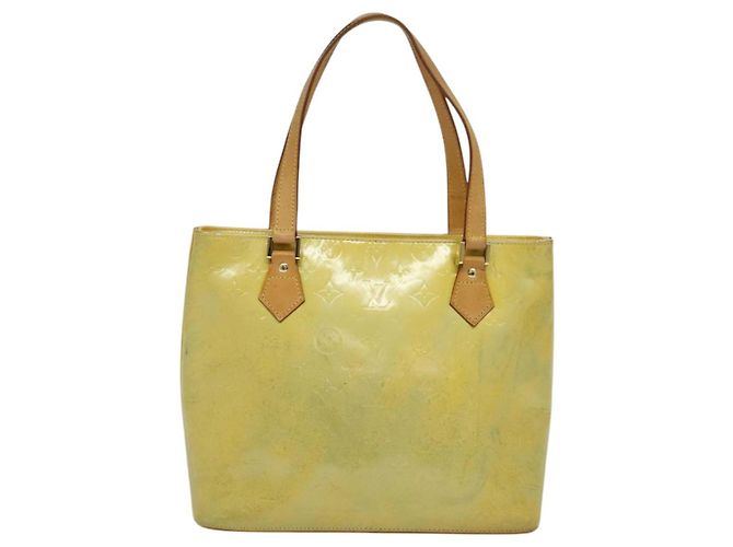 LOUIS VUITTON Monogram Vernis Houston Borsa a Mano Grigia M91053 LV Auth ki5759 Grigio - vista 2