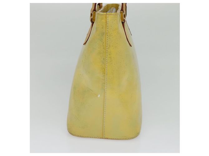 LOUIS VUITTON Monogram Vernis Houston Borsa a Mano Grigia M91053 LV Auth ki5759 Grigio - vista 3