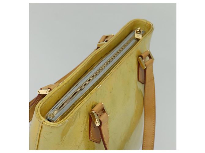 LOUIS VUITTON Monogram Vernis Houston Borsa a Mano Grigia M91053 LV Auth ki5759 Grigio - vista 6