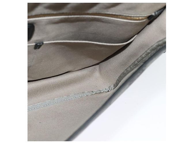 LOEWE Borsa a Spalla Anagram in PVC Pelle Grigia Oro Auth yk18093 Marrone D'oro - vista 19