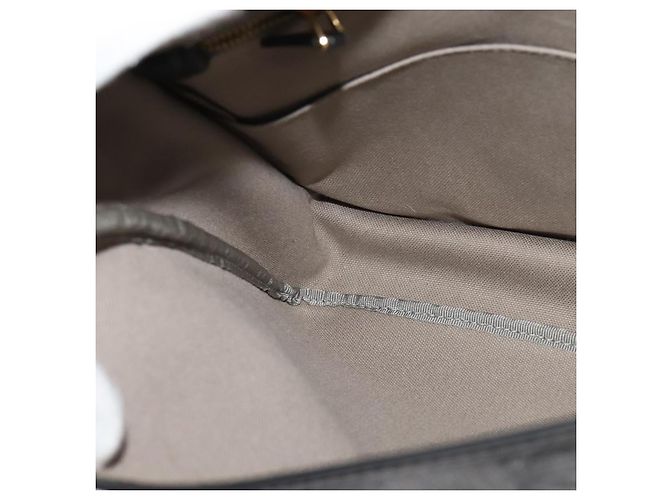 LOEWE Borsa a Spalla Anagram in PVC Pelle Grigia Oro Auth yk18093 Marrone D'oro - vista 20