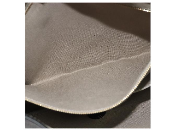 LOEWE Borsa a Spalla Anagram in PVC Pelle Grigia Oro Auth yk18093 Marrone D'oro - vista 21