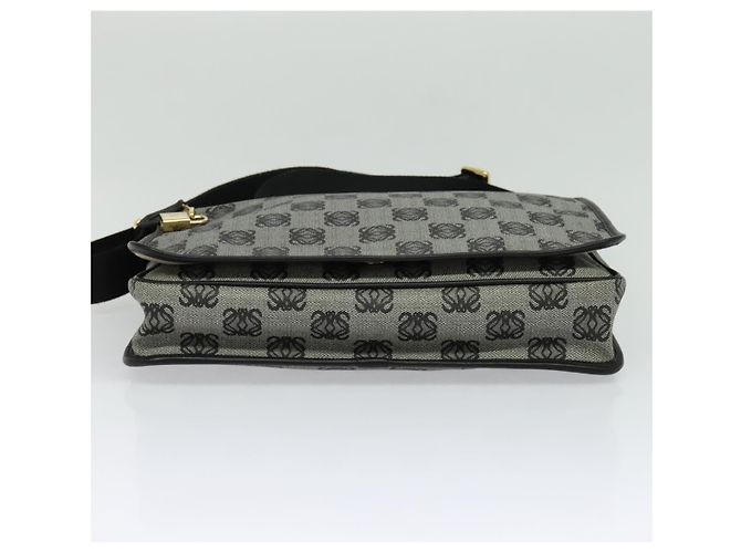 LOEWE Borsa a Spalla Anagram in PVC Pelle Grigia Oro Auth yk18093 Marrone D'oro - vista 5