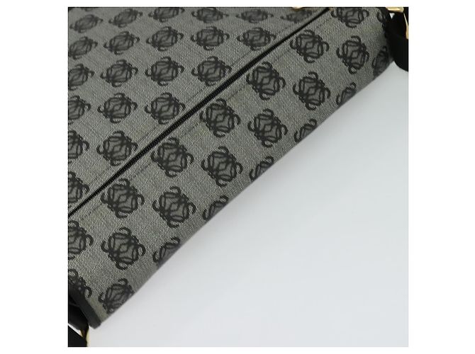 LOEWE Borsa a Spalla Anagram in PVC Pelle Grigia Oro Auth yk18093 Marrone D'oro - vista 6