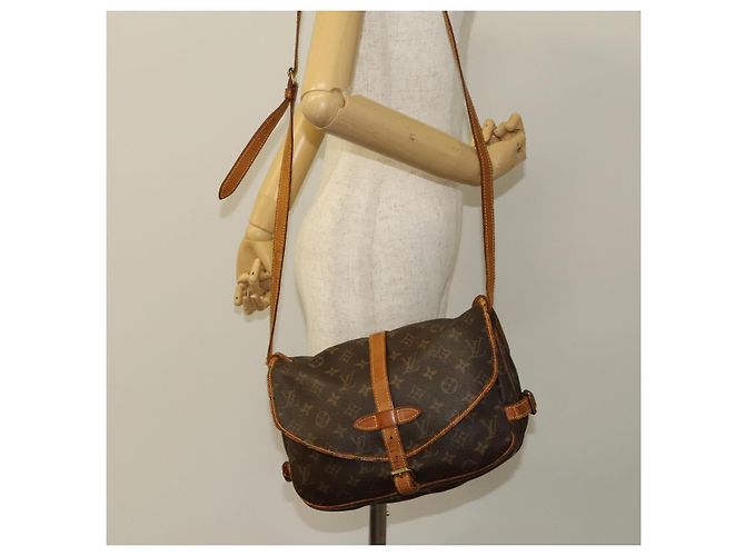 LOUIS VUITTON Borsa a Spalla Monogram Saumur 30 M42256 LV Auth ar13526 Monogramma - vista 28