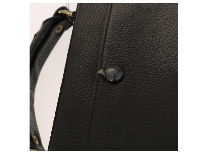Borsa da lavoro in pelle nera Gianni Versace Auth bs24674 Nero - vista 10