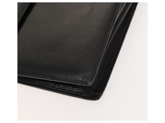 Borsa da lavoro in pelle nera Gianni Versace Auth bs24674 Nero - vista 14