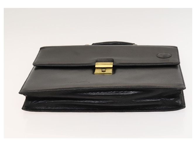 Borsa da lavoro in pelle nera Gianni Versace Auth bs24674 Nero - vista 5