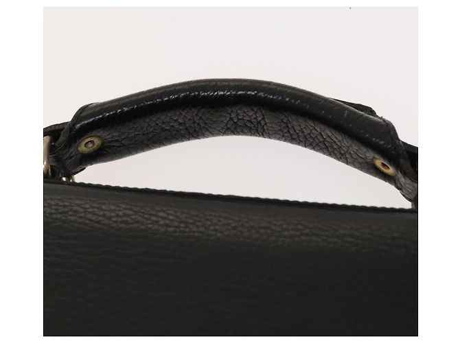 Borsa da lavoro in pelle nera Gianni Versace Auth bs24674 Nero - vista 8