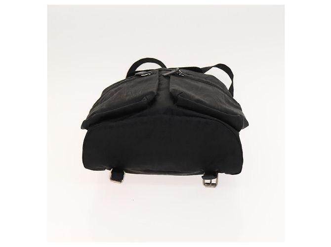 Zaino ETRO in nylon argento nero Auth bs24801 - vista 11