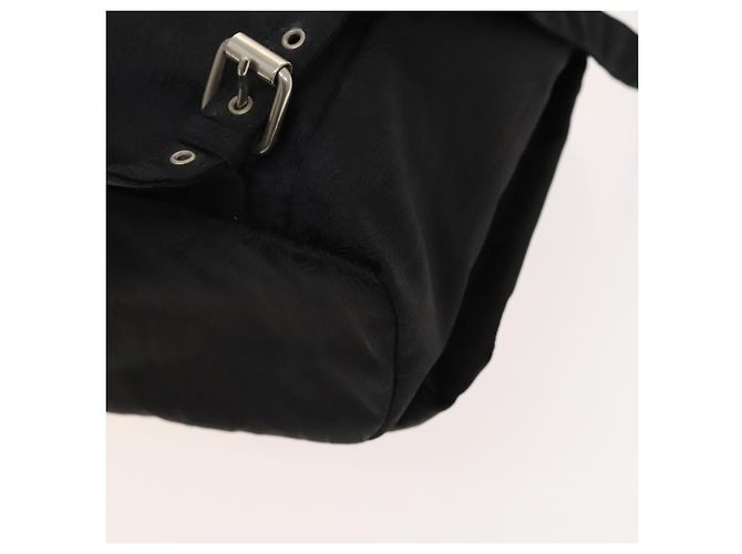 Zaino ETRO in nylon argento nero Auth bs24801 - vista 14