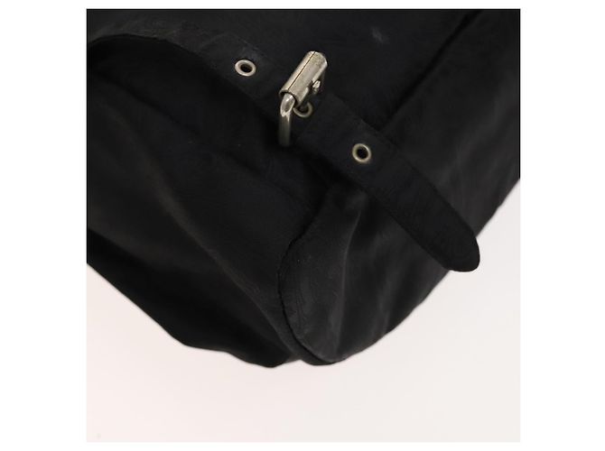 Zaino ETRO in nylon argento nero Auth bs24801 - vista 15