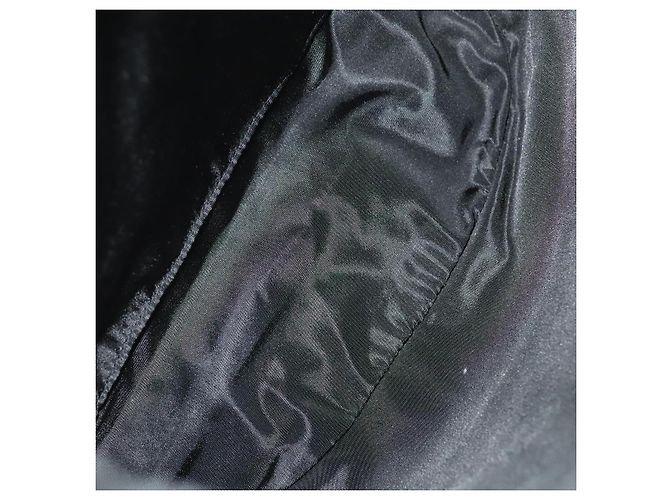 Zaino ETRO in nylon argento nero Auth bs24801 - vista 20