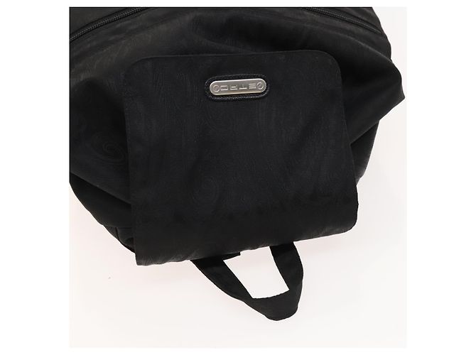Zaino ETRO in nylon argento nero Auth bs24801 - vista 6