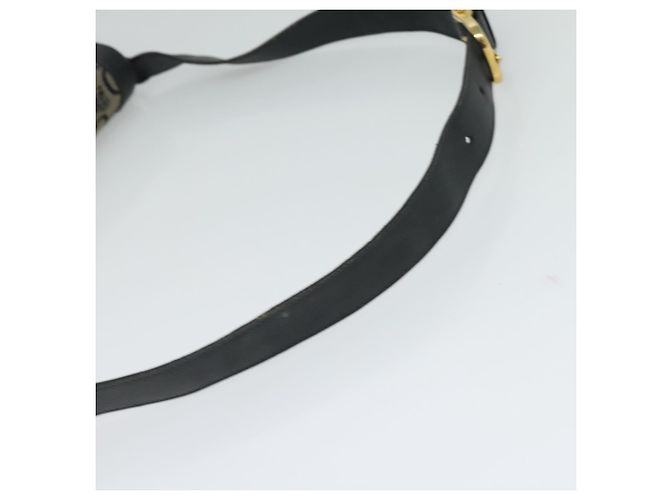 Céline Borsa a spalla CELINE C Sulky in tela blu navy e oro Auth 121724 D'oro - vista 7