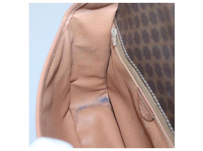 Céline Bolsa de ombro em lona Macadam CELINE em couro PVC marrom dourado Auth 122541 - vista 18