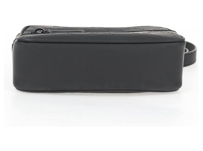 Borsa a Spalla Guccissima in Pelle Nera GUCCI 771321 Auth nb492M Nero - vista 10