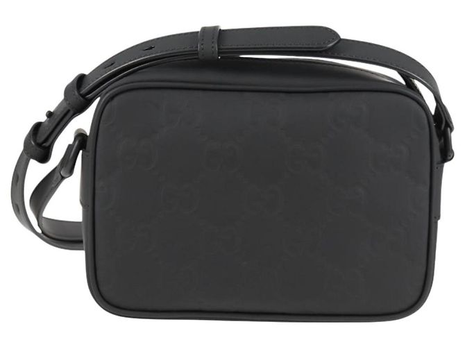 Borsa a Spalla Guccissima in Pelle Nera GUCCI 771321 Auth nb492M Nero - vista 3