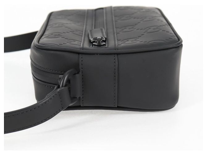 Borsa a Spalla Guccissima in Pelle Nera GUCCI 771321 Auth nb492M Nero - vista 4