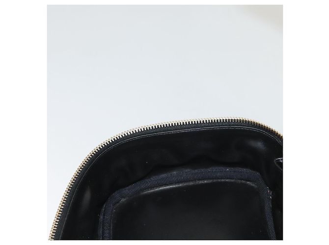 CHANEL Vanity Pouch Pelle Nera Oro CC Auth 122610 Nero D'oro - vista 21