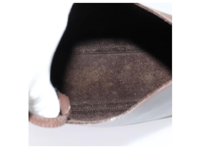 Borsa a Spalla Gucci Bamboo in Pelle Marrone Oro 001 1553 1880 Auth ep8788 D'oro - vista 14