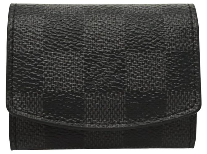 LOUIS VUITTON Pulseiras Damier Graphite & Estojo para Pulseiras LV Auth 121760 Damier ebene - vista 2