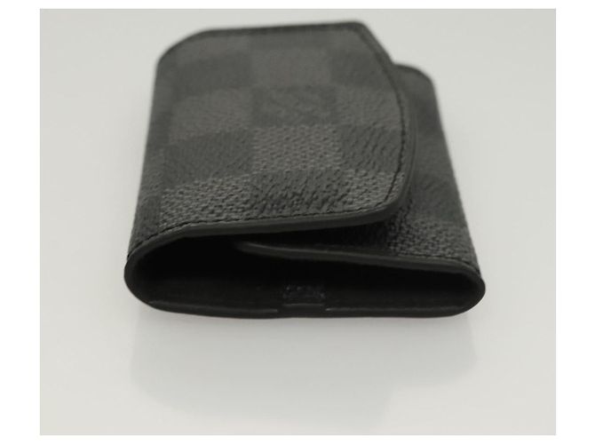 LOUIS VUITTON Pulseiras Damier Graphite & Estojo para Pulseiras LV Auth 121760 Damier ebene - vista 5