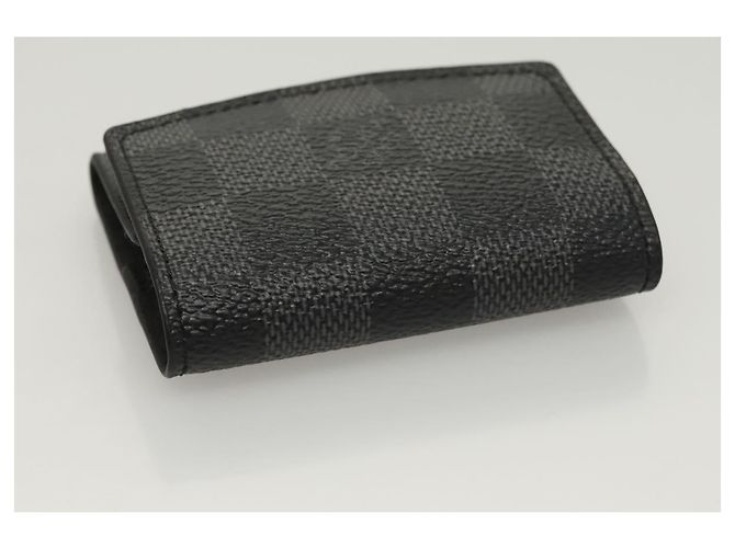 LOUIS VUITTON Pulseiras Damier Graphite & Estojo para Pulseiras LV Auth 121760 Damier ebene - vista 6