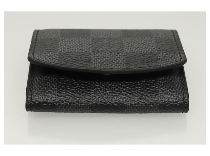 LOUIS VUITTON Pulseiras Damier Graphite & Estojo para Pulseiras LV Auth 121760 Damier ebene - vista 7