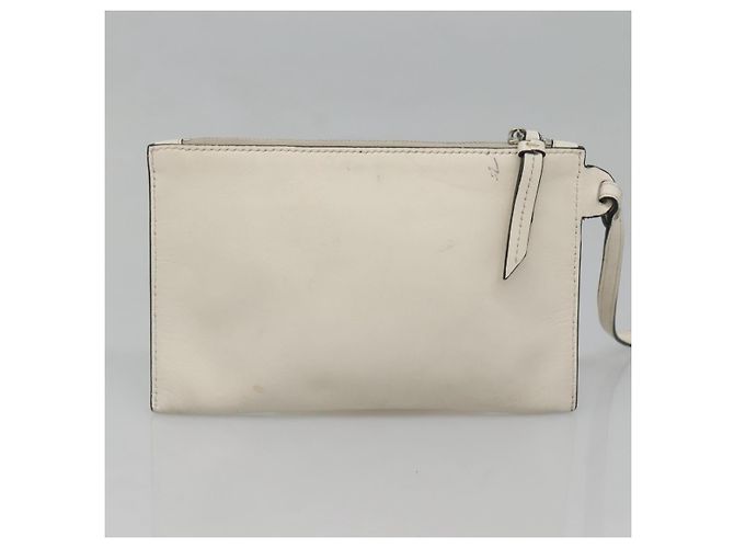 PRADA Tote Bag Canvas Grau Silber Auth ar13504 Braun - Ansicht 21
