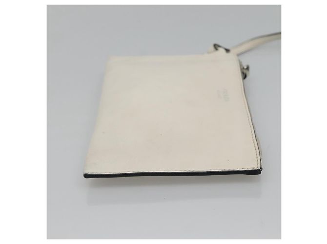 PRADA Tote Bag Canvas Grau Silber Auth ar13504 Braun - Ansicht 22