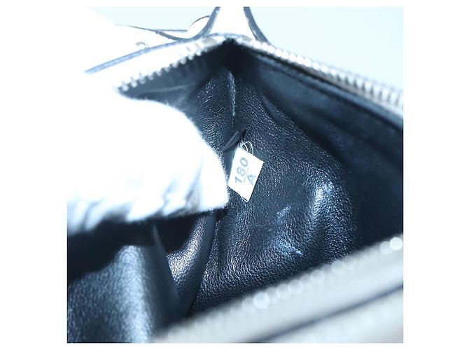 PRADA Tote Bag Canvas Grau Silber Auth ar13504 Braun - Ansicht 28