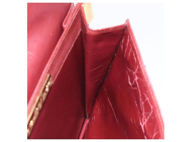 CARTIER Borsa a Spalla Must Line Pelle Bordeaux Oro Auth bs24414 D'oro Bordò - vista 18
