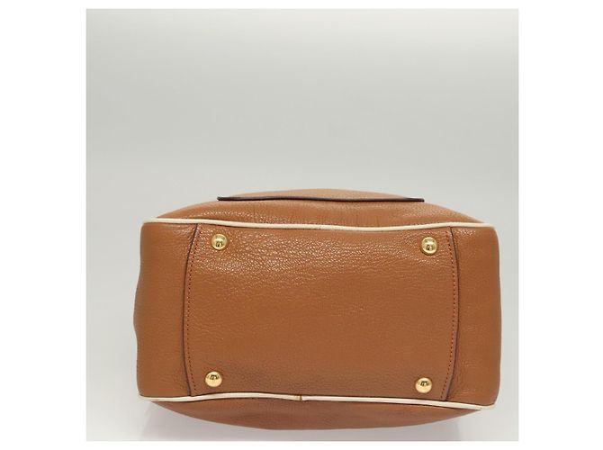 Borsa a mano Miu Miu in pelle 2 vie marrone oro Auth sw446 D'oro - vista 5