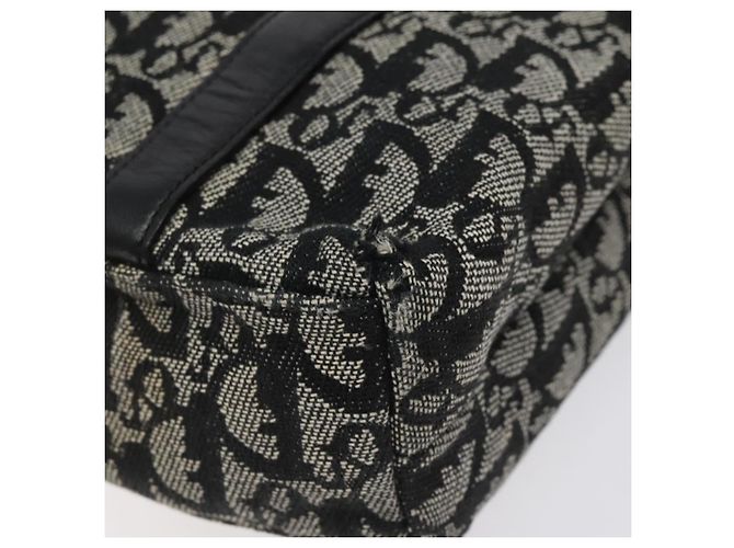 Christian Dior Trotter Canvas Handtasche Schwarz Silber Authentisch bs25227 - Ansicht 12