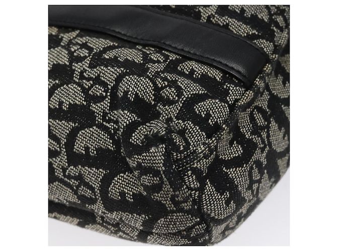 Christian Dior Trotter Canvas Handtasche Schwarz Silber Authentisch bs25227 - Ansicht 13