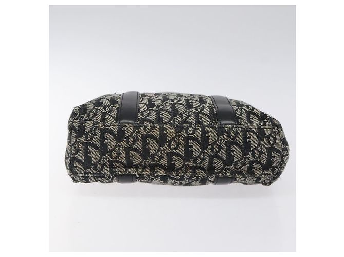 Christian Dior Trotter Canvas Handtasche Schwarz Silber Authentisch bs25227 - Ansicht 9