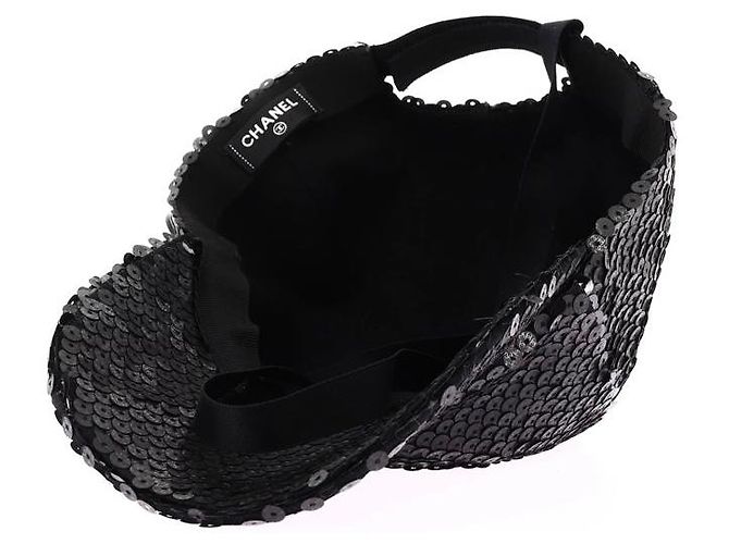 Chanel Cap schwarz mit Pailletten - Ansicht 6